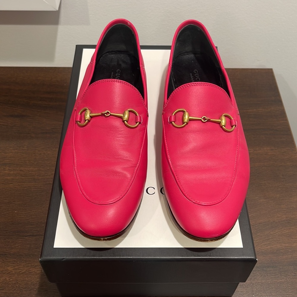 *AUTHENTIC* GUCCI | Women's Lambskin Brixton Horse Bit Loafers